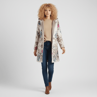 Lange Taillierte Kapuzenjacke - Philine
