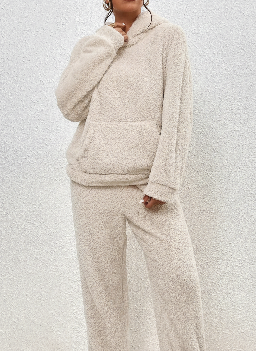 Langer Hoodie Mit Tasche -  Saskia