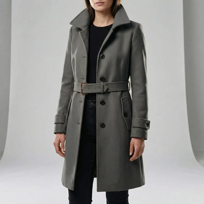 Langer Taillierter Trenchcoat - Alicia
