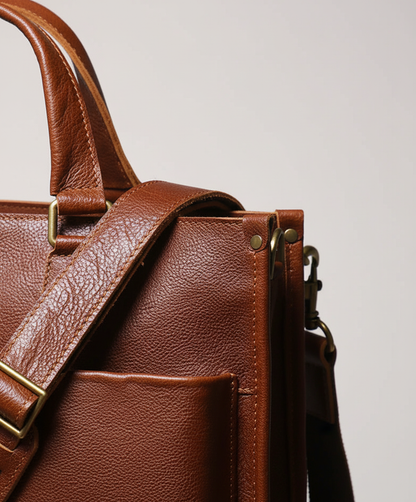 Laptoptas Wykonana Z Naturalnego Skóry - BusinessTote