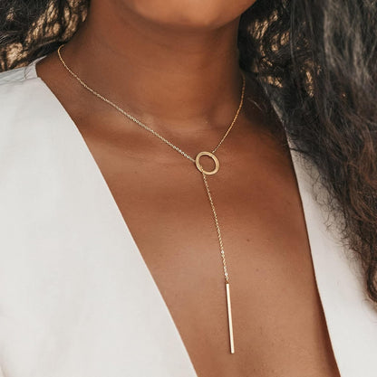 Lariat Halskette - GoldWave