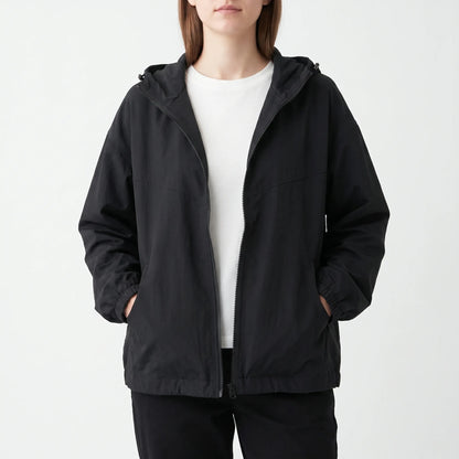 Lässige Windbreaker Jacke Mit Kapuze -  Regina