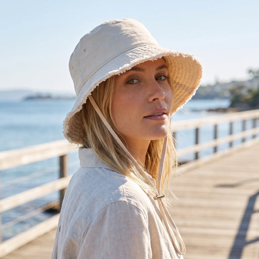 Lässiger Bucket Hat Mit Fransen - Fraylin