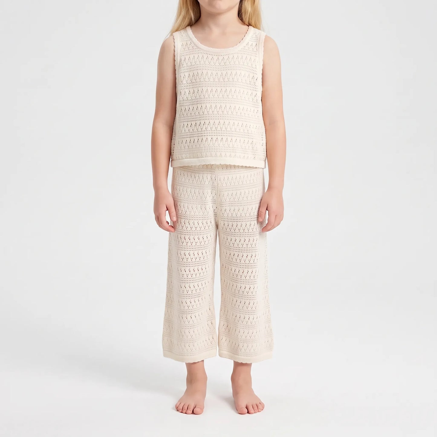 Lässiges Sommer-Set Im Lochstrick-Design - Aerina