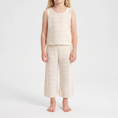 Lässiges Sommer-Set Im Lochstrick-Design - Aerina