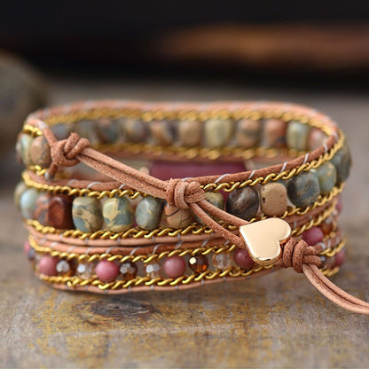 Lederwickelarmband - LoveBand