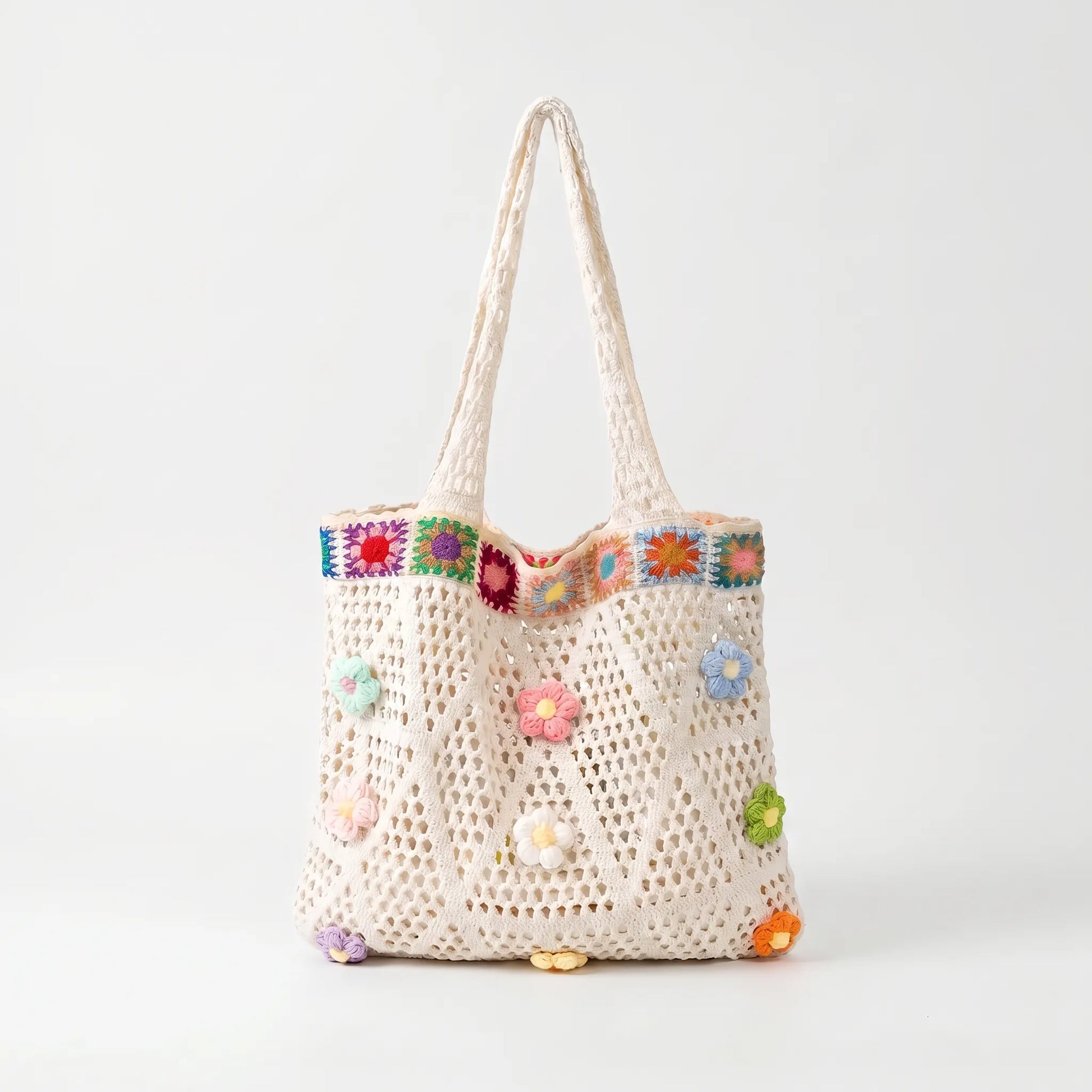 Legere Häkeltasche Mit Blumendetails - Florinta