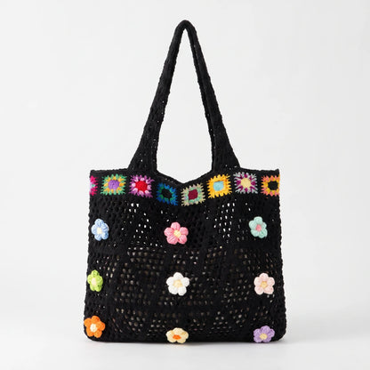 Legere Häkeltasche Mit Blumendetails - Florinta
