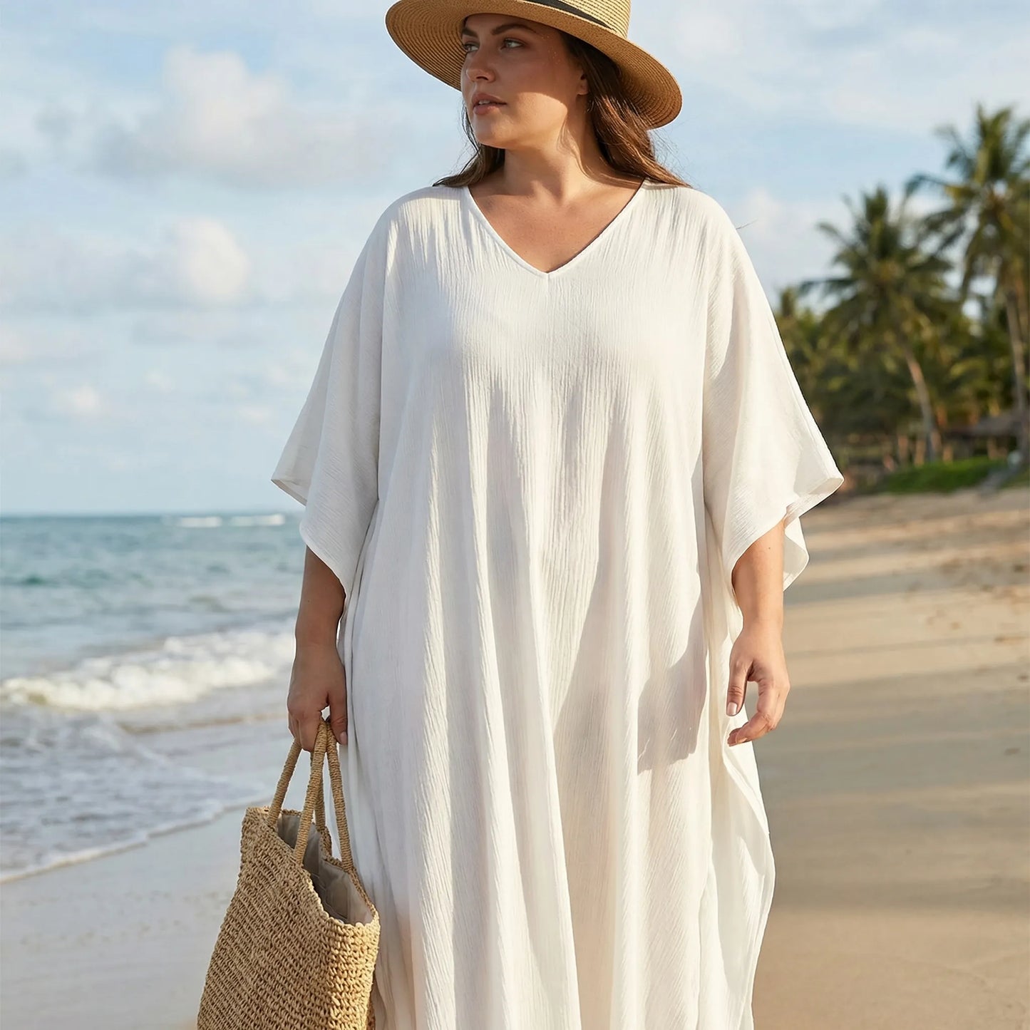 Legerer Kaftan Damen Im Maxi-Schnitt - Vanessa