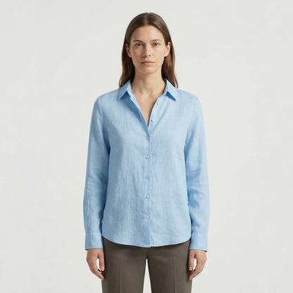Leichte Damenbluse Mit V-Ausschnitt - Rosemary