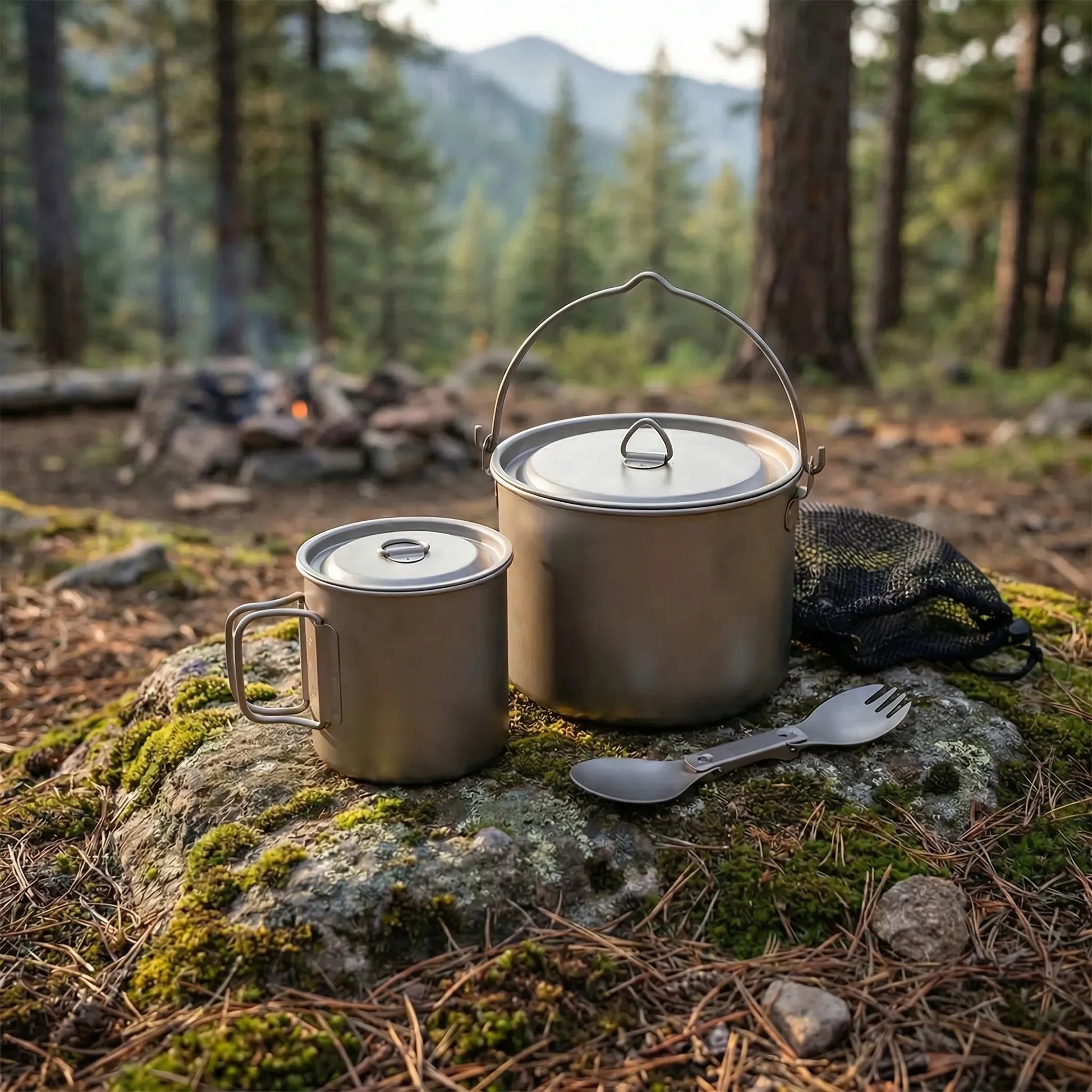 Leichtes Camping-Kochset -  Trekvess