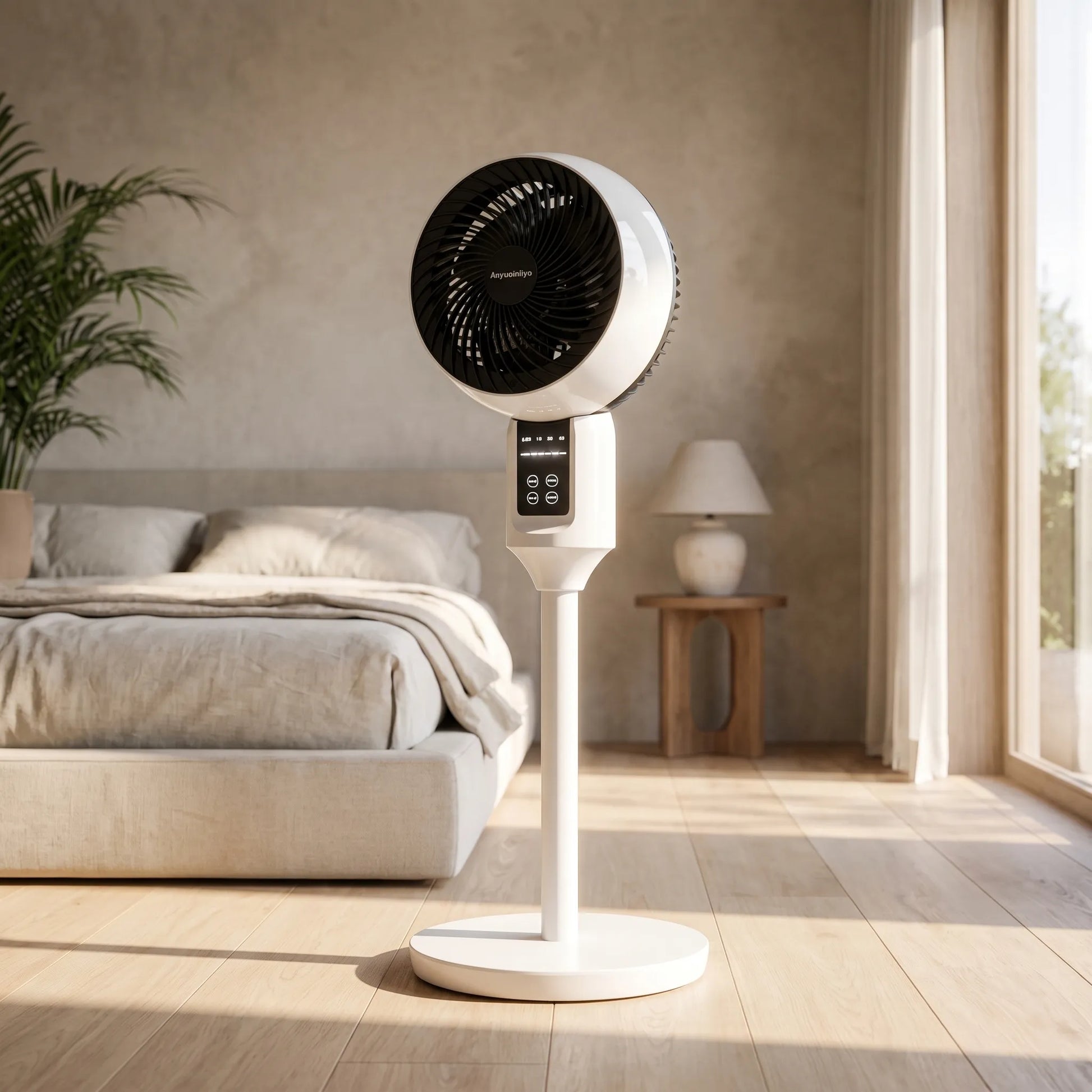 Leiser Oszillierender Standventilator Mit Fernbedienung - Aeroflow