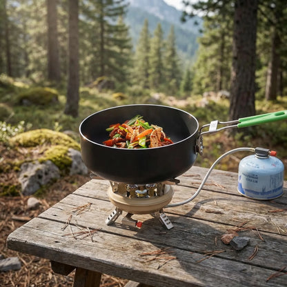 Leistungsstarker Campingkocher Mit Windschutz -  Flametrek