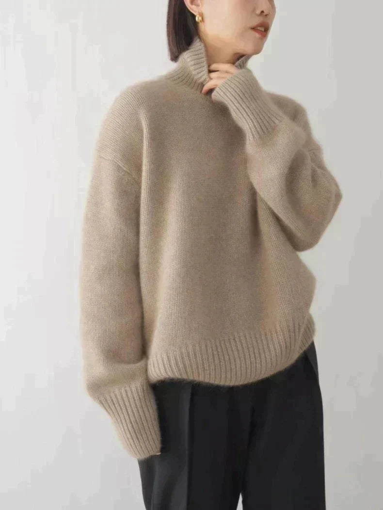 Luxe Damen Rollkragenpullover - Elena