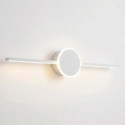 Linear LED Wall Sconce With Circular Mount -  Lumivane