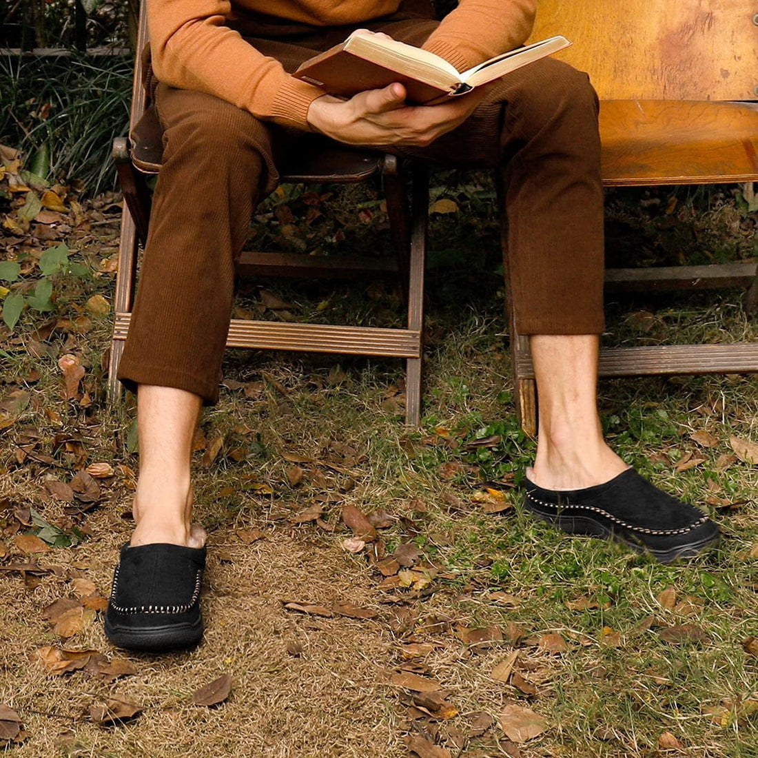 Lined Men's Slipper With A Sturdy Sole - Benjamin