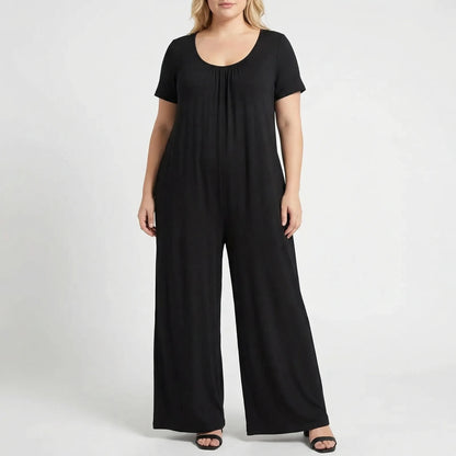Locker geschnittener, langer Plus Size Jumpsuit - June