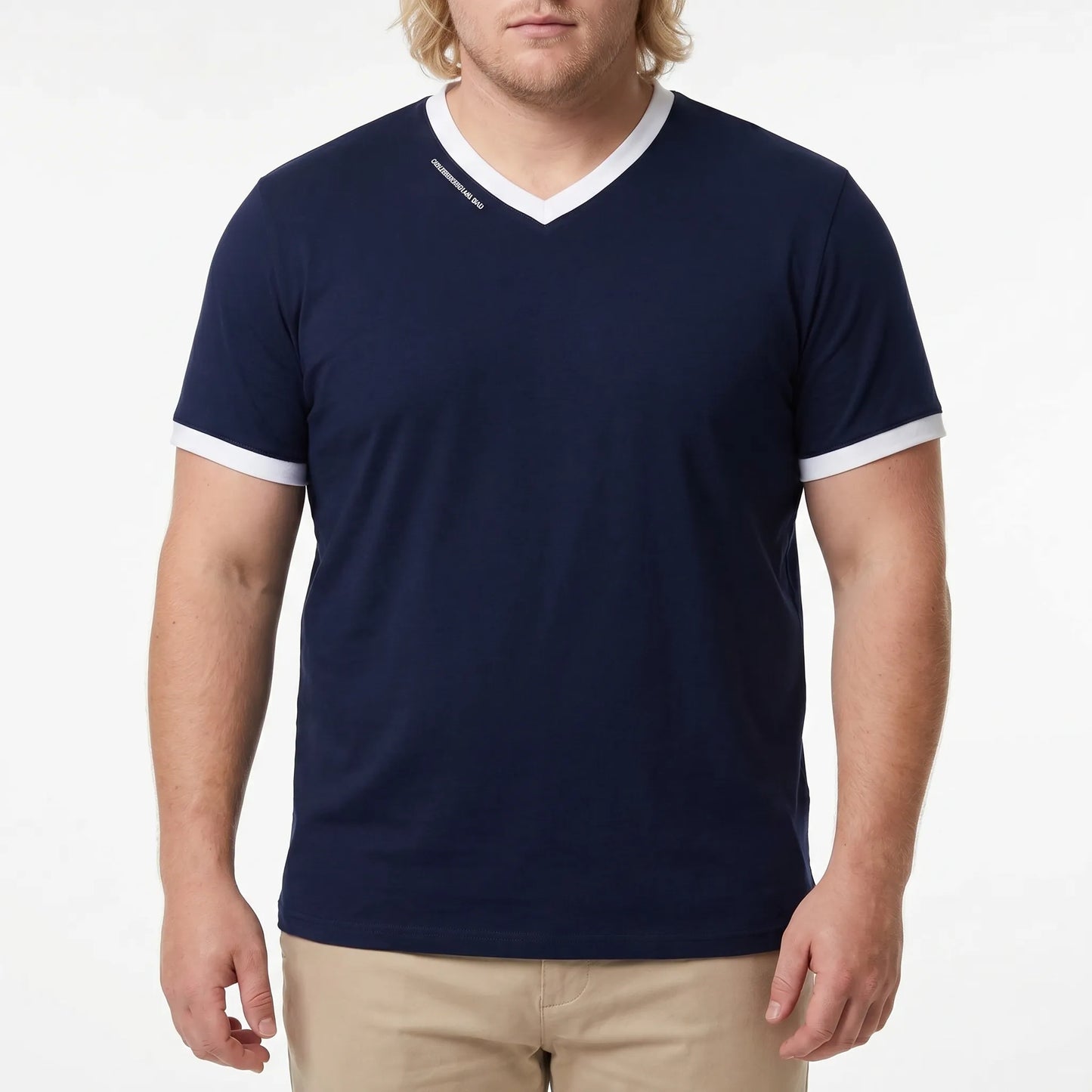 Locker geschnittenes Herren-Alltagsshirt in Übergröße - Shane
