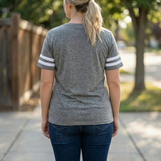 Lockeres Oversize T Shirt Mit V-Ausschnitt - Lorraine