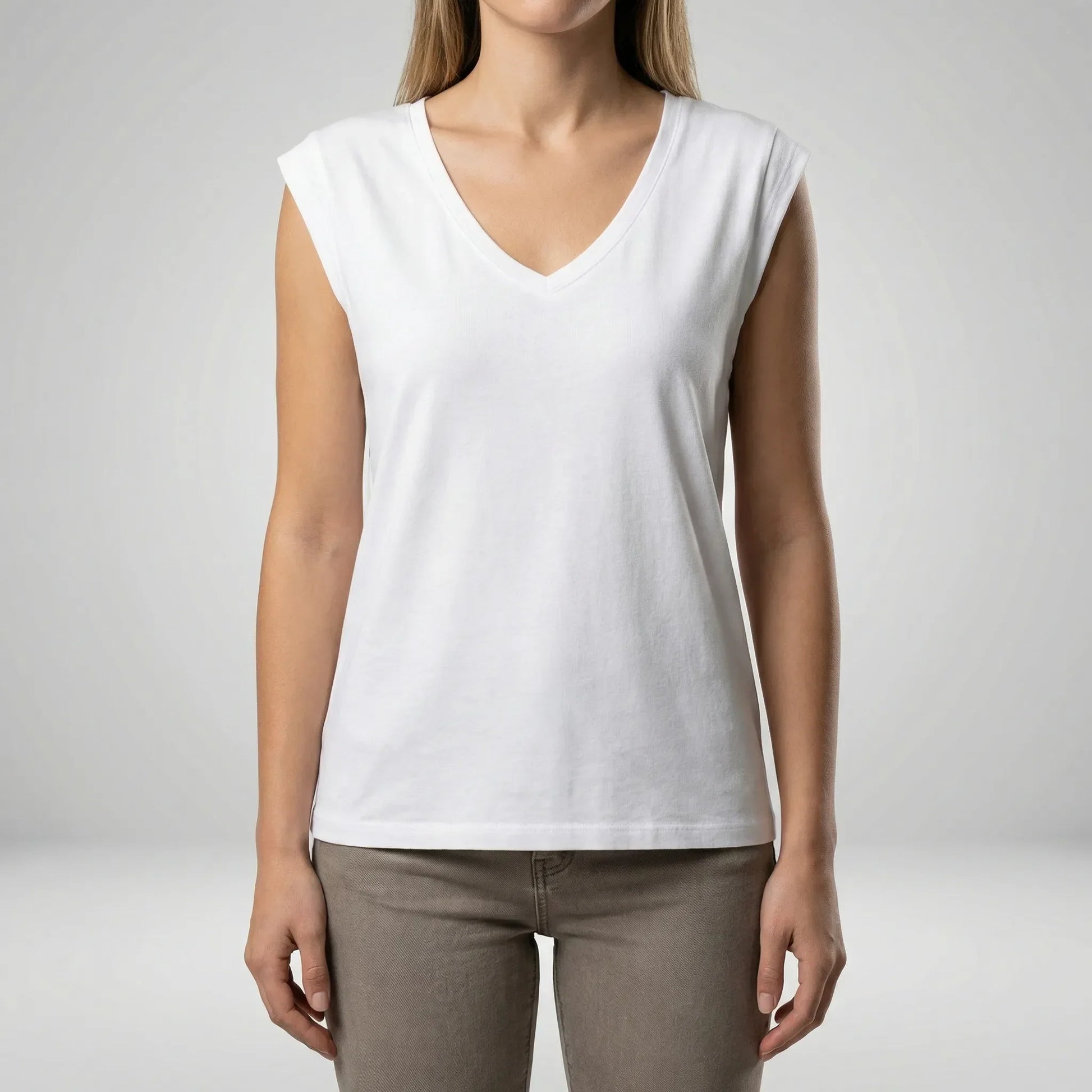 Lockeres V-Ausschnitt-Shirt - Nadine