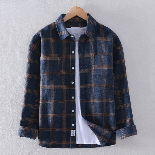 Long-Sleeve Checked Button-Up Shirt - Felipe