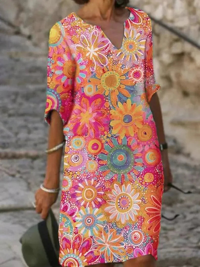 Sommertop mit Blumenmuster - Marisol