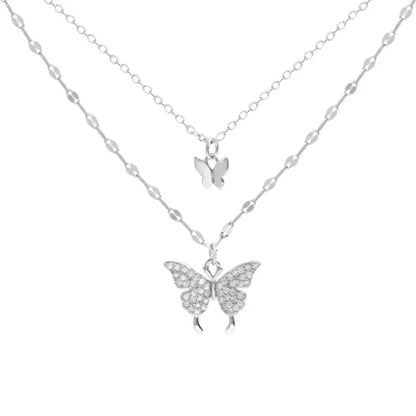 Mehrschichtige Silberkette - FlutterJewelry