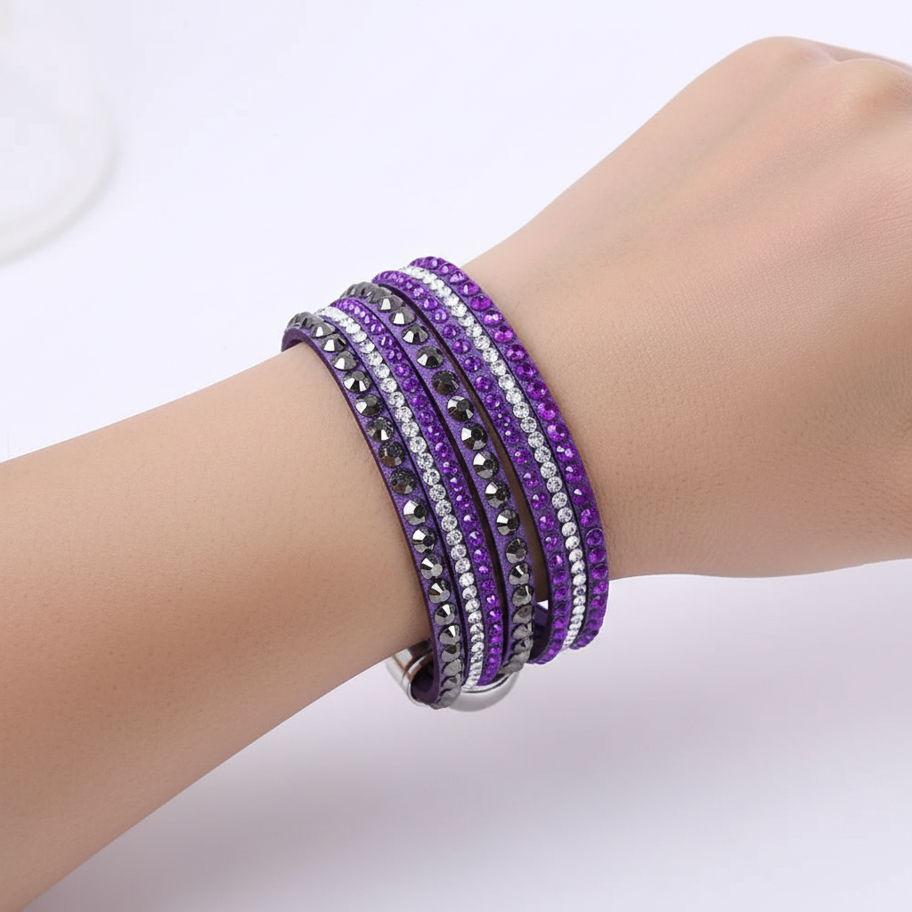 Mehrschichtiges Wickelarmband - GlamWrap
