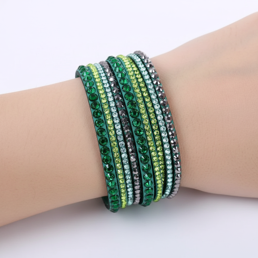 Mehrschichtiges Wickelarmband - GlamWrap
