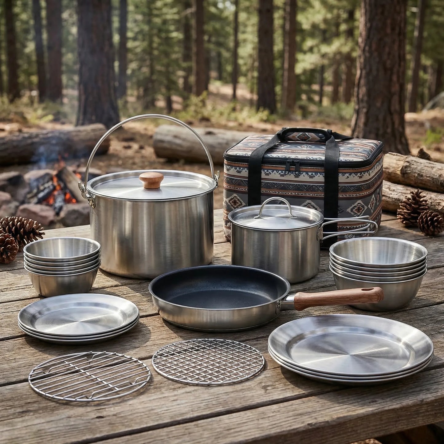 Mehrteiliges Outdoor-Kochset -  Campori
