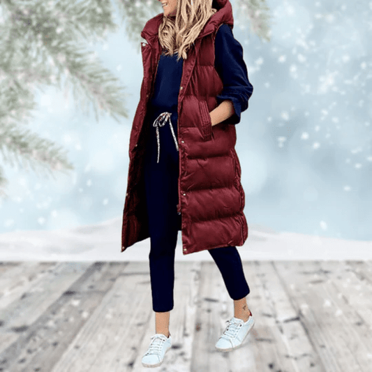 Midi-Length Insulated Body Warmer - Hazel