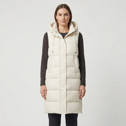 Midi-Length Insulated Body Warmer - Hazel