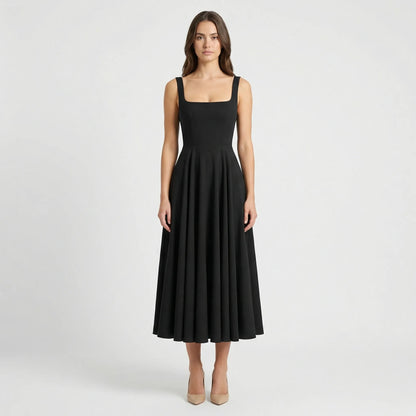 Midi Kleid Mit Hoher Taille - Sofie