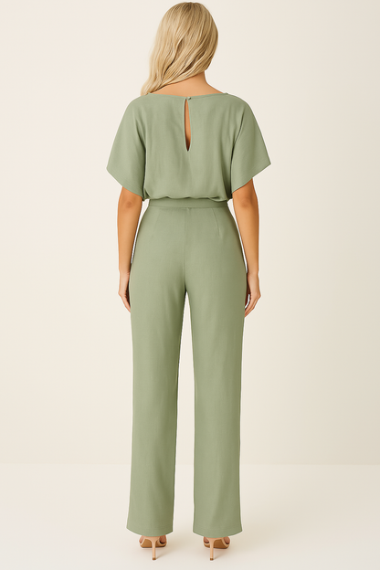 Minimalistischer Jumpsuit Mit Weitem Bein - Lavinia