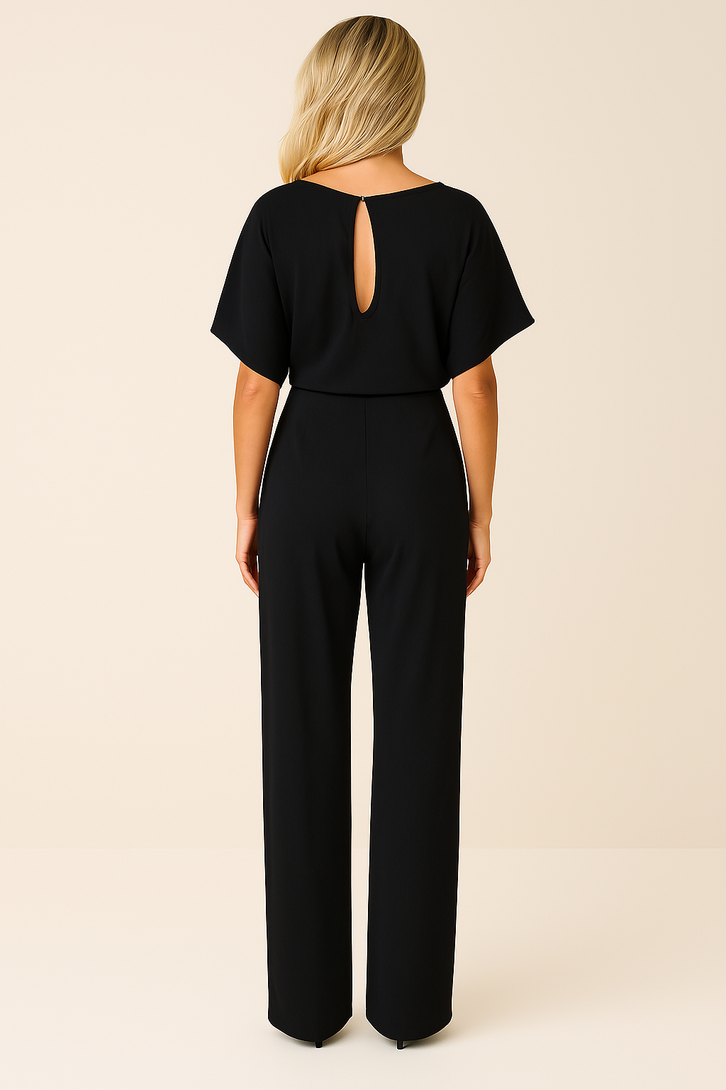 Minimalistischer Jumpsuit Mit Weitem Bein - Lavinia