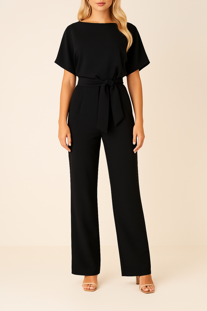Minimalistischer Jumpsuit Mit Weitem Bein - Lavinia
