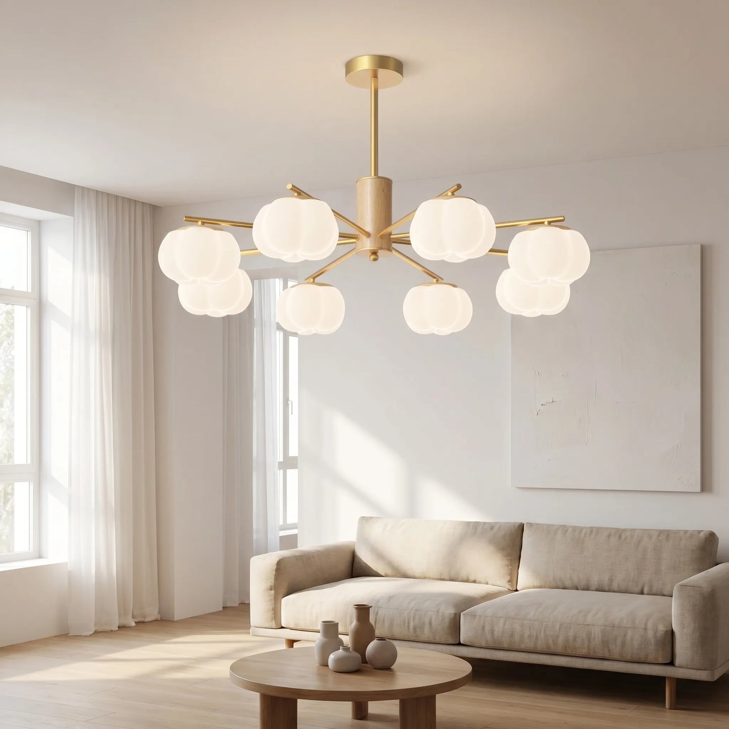 Modern Multi-Arm Ceiling Chandelier -  Luminaar