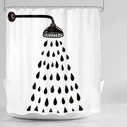 Moderne Baddekoration Polyestervorhang - Showerlyn