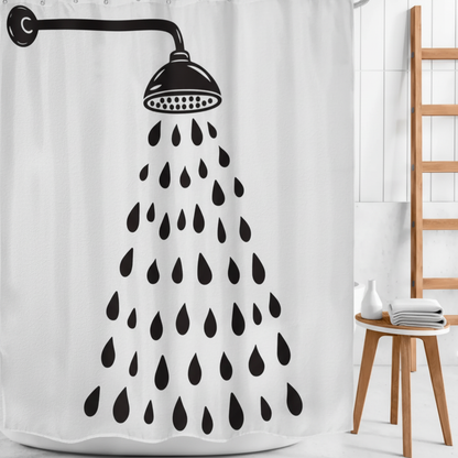 Moderne Baddekoration Polyestervorhang - Showerlyn