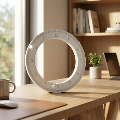 Moderne Ring-Wanduhr - ChronaLoop