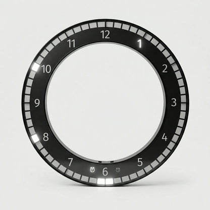 Moderne Ring-Wanduhr - ChronaLoop