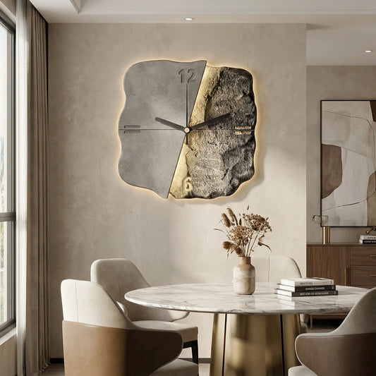 Moderne Wanduhr Mit 3D-Relief - Sandrelle
