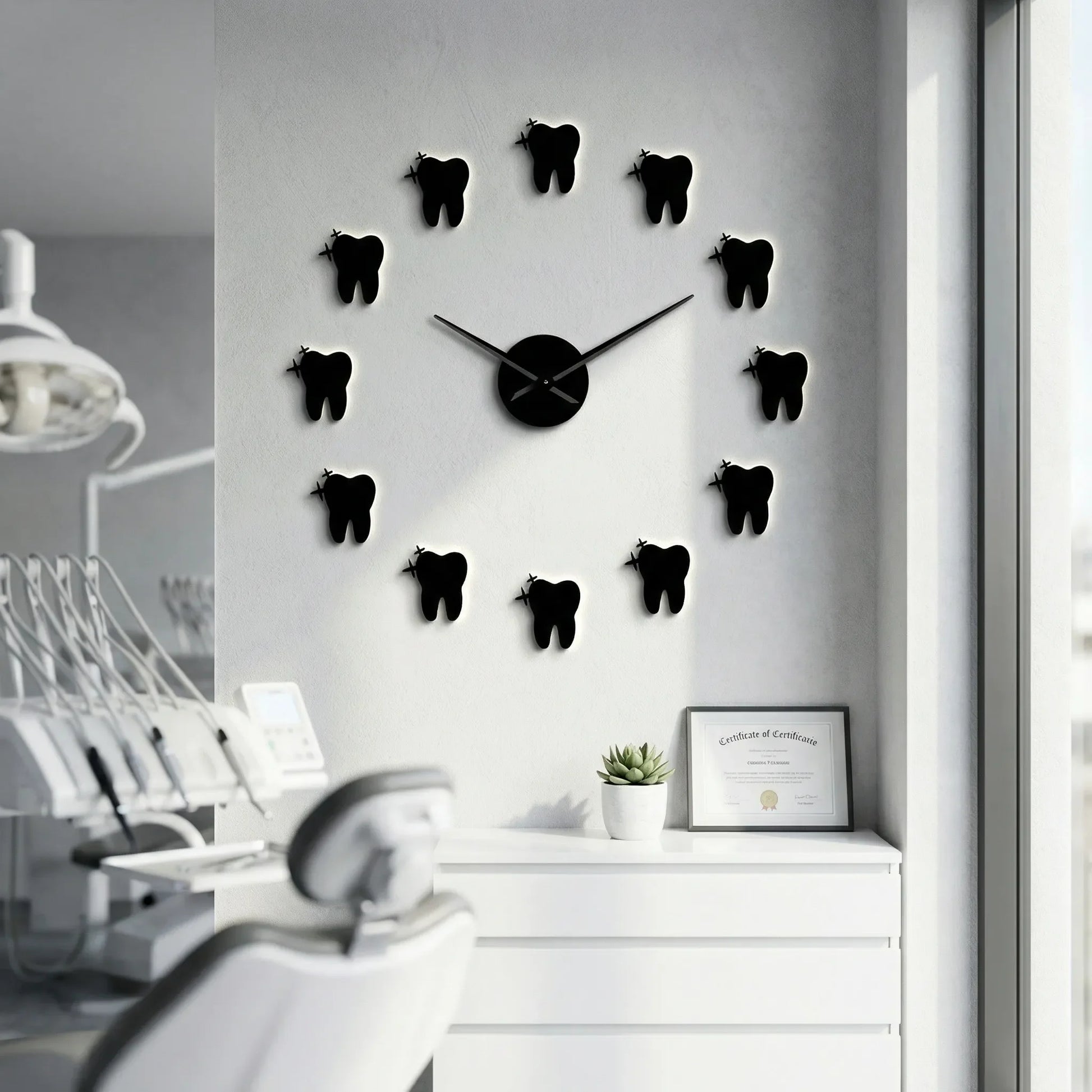 Moderne Wanduhr Mit Spiegeleffekt - DentiqueClock