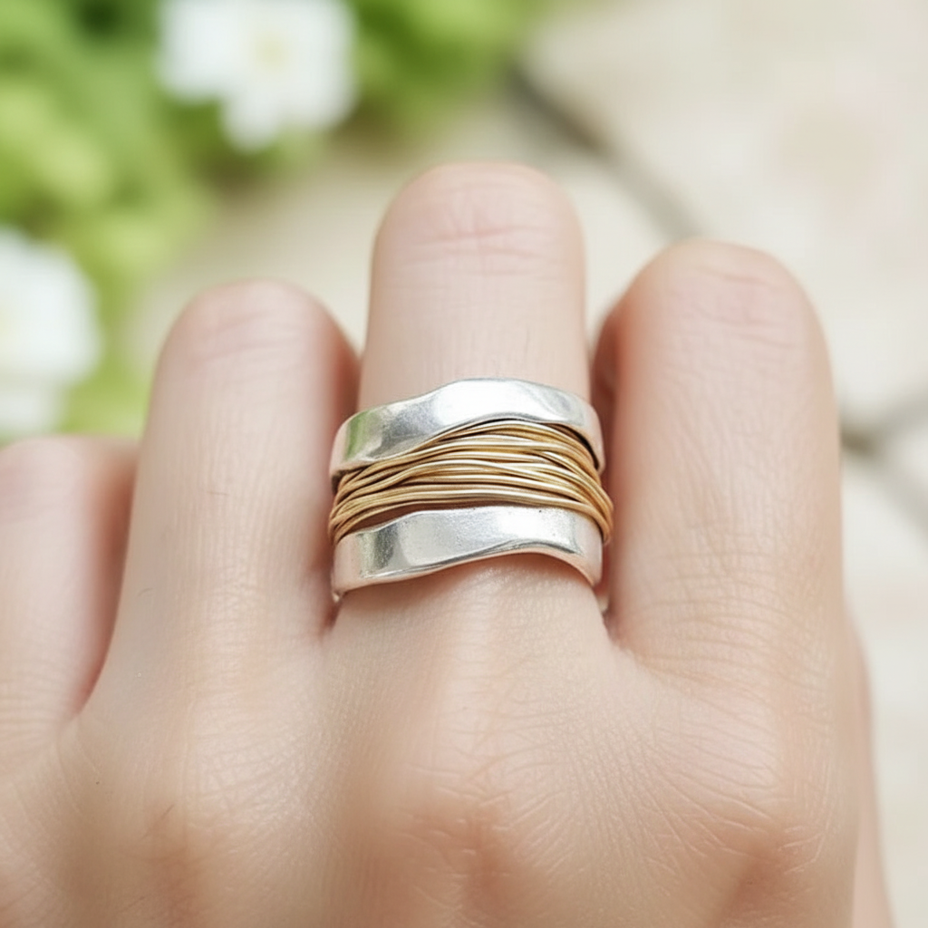 Modischer Ring Für Jeden Tag - GoldAccent