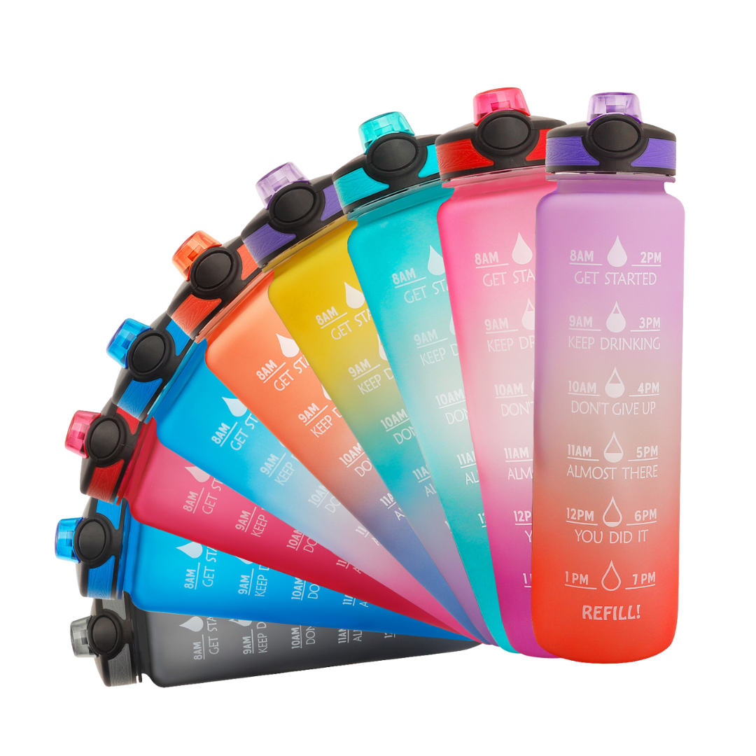 Wasserflasche mit Zeitmarkierungen – HydraHero