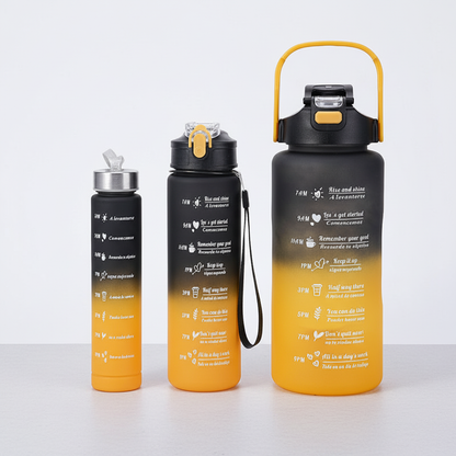 Motivationsflasche Mit Zeitmarkierung - AquaPulse