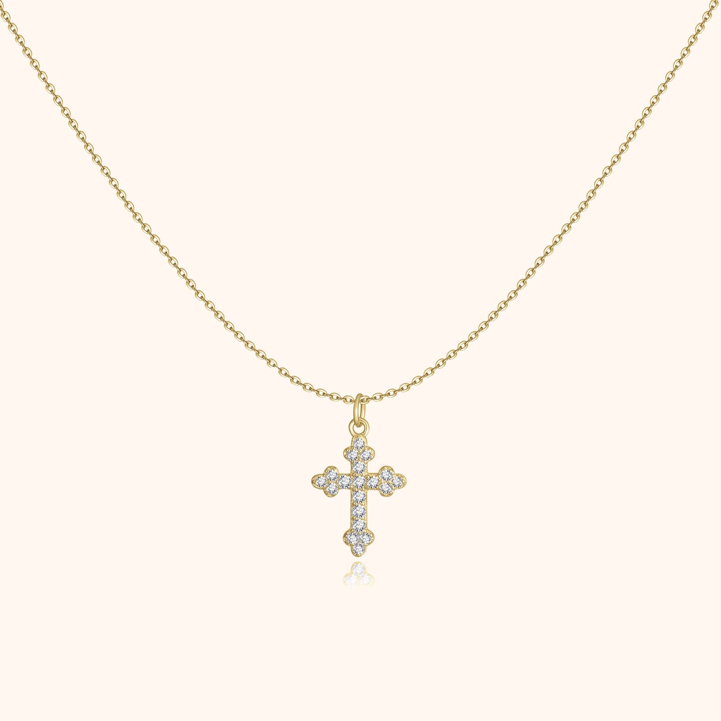 Stilvolle Kreuz-Halskette – Clémence