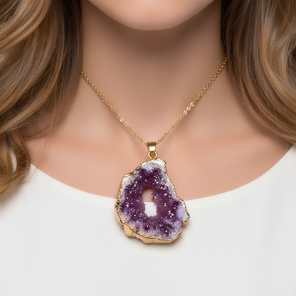 Natürlicher Kristall-Anhänger - GeoJewelry