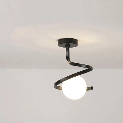 Nordic-Style Spiral Ceiling Lamp -  Spiralux