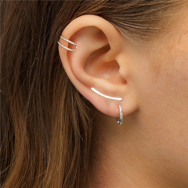Ohrringe Aus Sterlingsilber - CuffGold